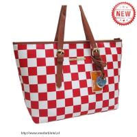 michael kors jet set checkerboard groot rood bakken Outlet Ebay c0iff576